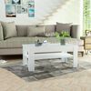 vidaXL Coffee Table Engineered Wood 110x65x48 cm White