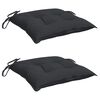 vidaXL Chair Cushions 2 pcs Black 50x50x7 cm Oxford Fabric