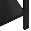 vidaXL 3-Layer Book Shelf Black 60x27.6x90.5 cm Engineered Wood