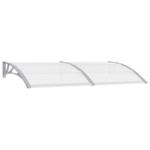 vidaXL Door Canopy | Grey and Transparent