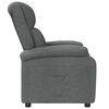 vidaXL Recliner Chair Dark Grey Fabric