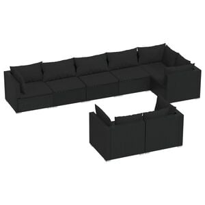 vidaXL Garden Lounge Set | Black