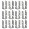 vidaXL Fence Anchors 12 pcs Silver 7x6x15 cm Galvanised Steel