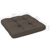 vidaXL Garden Pallet Ottoman Honey Brown Impregnated Pinewood