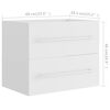 vidaXL 2 Piece Bathroom Furniture Set White Engineered Wood