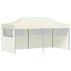 vidaXL Gazebo | Cream | Powder-Coated Steel | 3 x 6 m | Foldable | Gazebo