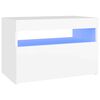 vidaXL TV Cabinet with LED Lights White 60x35x40 cm