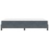 vidaXL Box Spring Bed with Mattress Dark Grey 120 x 200 cm Fabric