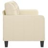 vidaXL 3-Seater Sofa Cream 180 cm Faux Leather