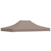 vidaXL Party Tent Roof 4x3 m Taupe 270 g/m&sup2;