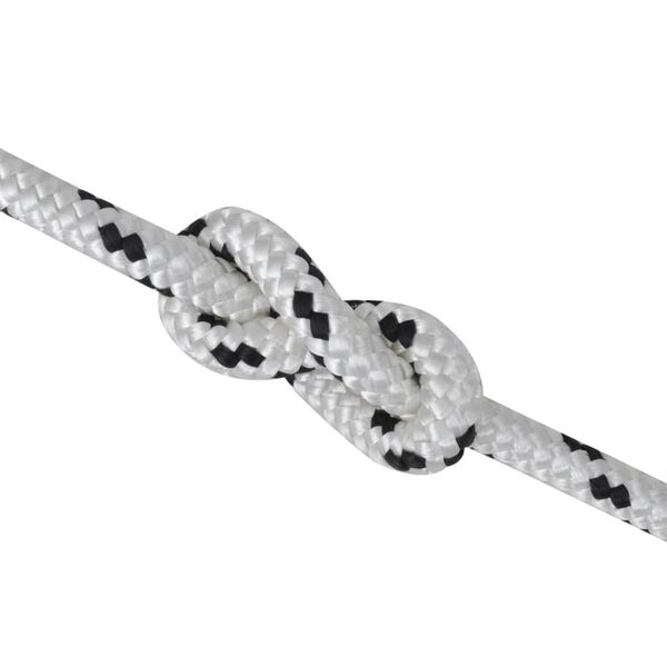 vidaXL Braided Rope Coil Boat Line Polyester 14 mm x 50 m