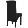 vidaXL Dining Chairs 2 pcs Black Fabric