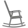 vidaXL Rocking Chair with Cushions Grey Solid Acacia Wood
