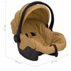 vidaXL Baby Car Seat Taupe 42x65x57 cm