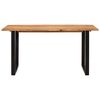 vidaXL Dining Table 154x80x76 cm Solid Acacia Wood