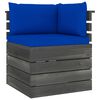 vidaXL 7 Piece Garden Pallet Lounge Set with Cushions Solid Pinewood
