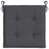 vidaXL Garden Chair Cushions 2 pcs Anthracite 50x50x4 cm Oxford Fabric