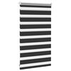 vidaXL Zebra Blind 50 x 100 cm Black