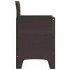 vidaXL Garden Chair 4 pcs Brown 53 x 49 x 85 cm Polypropylene