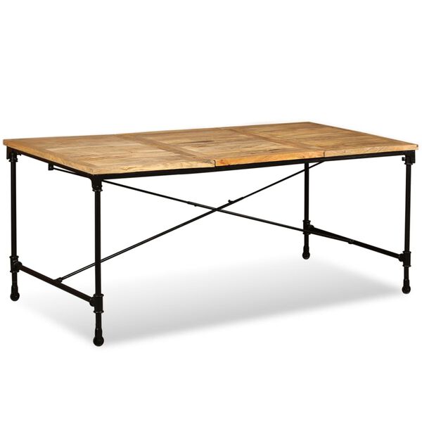 vidaXL Dining Table Solid Mango Wood 180 cm