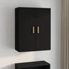 vidaXL Hanging Wall Cabinet Black 69.5x34x90 cm