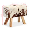 vidaXL Stool Genuine Goat Leather 60x30x50 cm