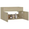 vidaXL Sink Cabinet Sonoma Oak 80x38.5x46 cm Engineered Wood
