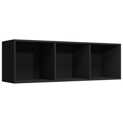 vidaXL Book Cabinet/TV Cabinet Black 36x30x114 cm Engineered Wood