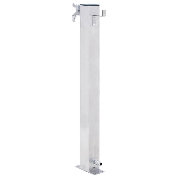 vidaXL Garden Water Column 60 cm Stainless Steel Square