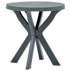 vidaXL Bistro Table Green &Oslash;70 cm Plastic