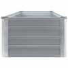 vidaXL Garden Raised Bed Galvanised Steel 320x40x45 cm Grey
