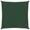 vidaXL Sunshade Sail 160 g/m&sup2; Dark Green 2x2 m HDPE