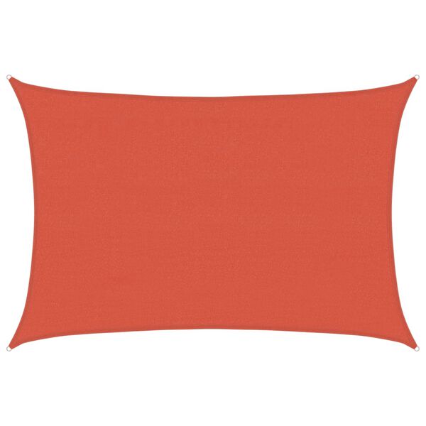 vidaXL Sunshade Sail 160 g/m² Terracotta 4x6 m HDPE