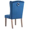 vidaXL Dining Chair Blue Velvet