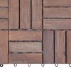 vidaXL Decking Tiles 11 pcs 30x30 cm Solid Reclaimed Wood