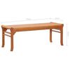 vidaXL 2-Seater Garden Bench 120 cm Solid Eucalyptus Wood