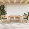 vidaXL 5 Piece Garden Dining Set Solid Wood Teak