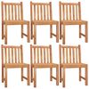 vidaXL 7 Piece Garden Dining Set Solid Wood Teak