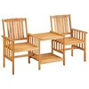 vidaXL Garden Chairs with Tea Table 159x61x92 cm Solid Acacia Wood