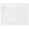 vidaXL Shower Base Tray with Dots White 90x70x4 cm ABS