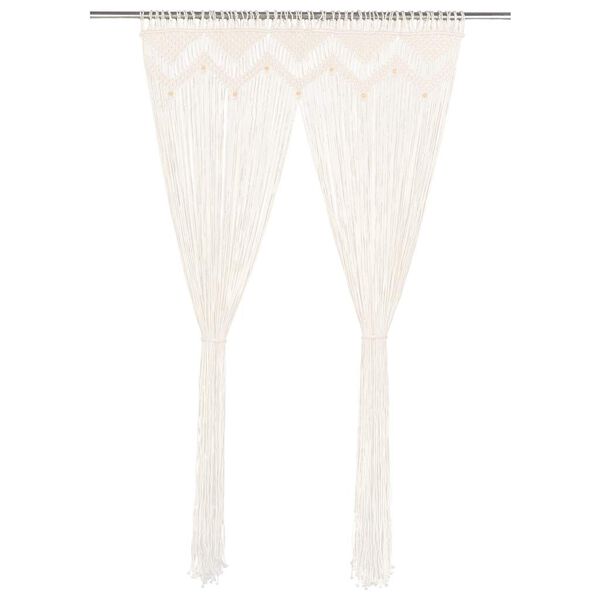 vidaXL Macrame Curtain 140x240 cm Cotton