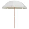 vidaXL Garden Parasol with Steel Pole 240 cm Sand