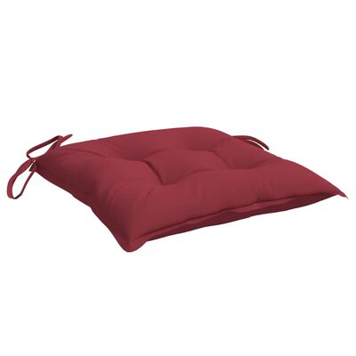vidaXL Chair Cushions 6 pcs Wine Red 40x40x7 cm Oxford Fabric