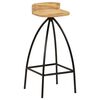 vidaXL Bar Chairs 2 pcs Solid Mango Wood