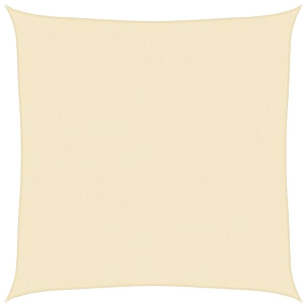 vidaXL Sunshade Sail 160 g/m&sup2; Cream 6x6 m HDPE