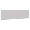 vidaXL Side Awning | Grey | Polyester with PU coating, Powder-Coated Steel