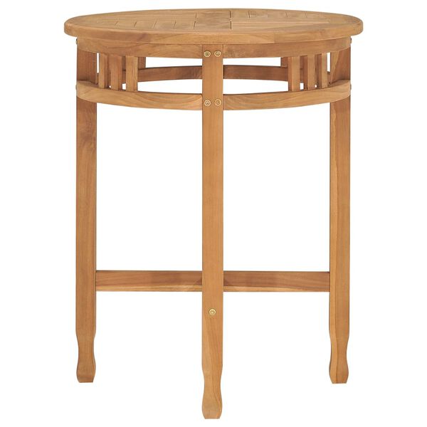 vidaXL 3 Piece Garden Dining Set with Cushions Solid Teak Wood