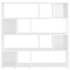 vidaXL Book Cabinet/Room Divider High Gloss White 105x24x102 cm