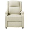 vidaXL Recliner Chair White Faux Leather