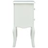 vidaXL Bedside Cabinet White 43x32x65 cm MDF
